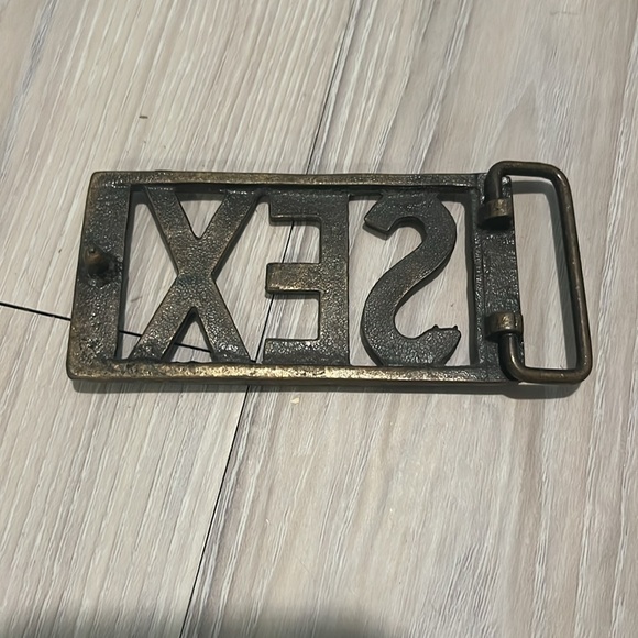 “SEX” Belt buckle unisex - Picture 2 of 2